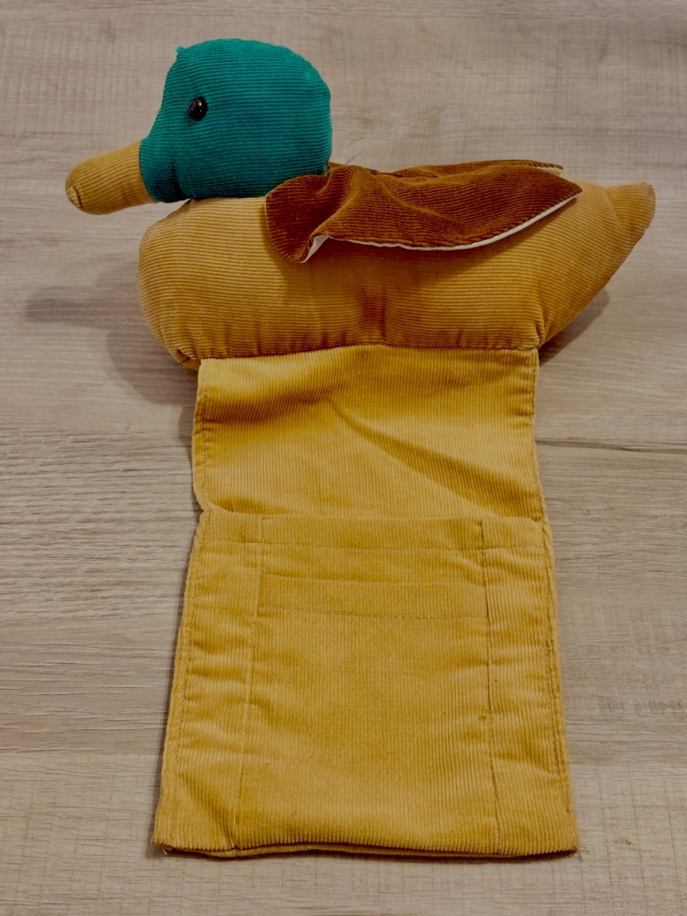 Vintage 80s Mallard Duck Armchair Caddy Remote Control Holder TV Decor Critter